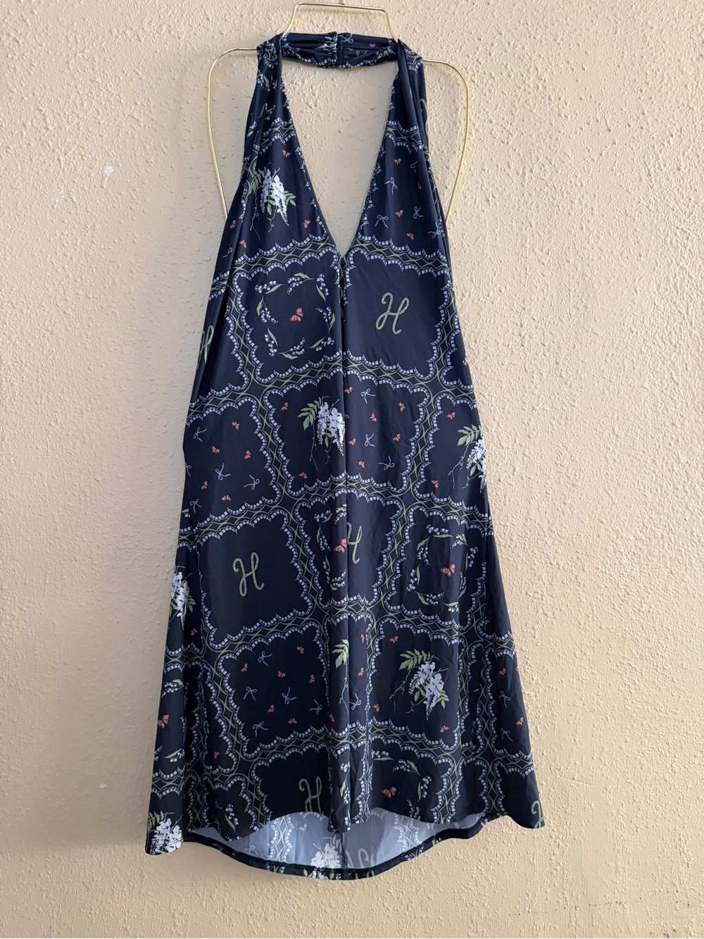 Hill House Home | The Nap Nicolette Swim CoverUp Navy Floral Patchwork - Size XL - Picture 3 of 6